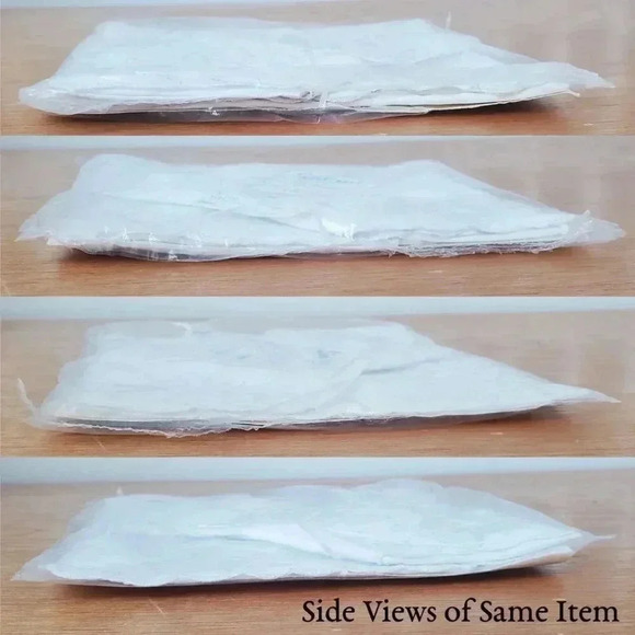 Linbro Pure Linen Tea Napkins 4 CT Hand Embroidered Scalloped Edge - Picture 6 of 11